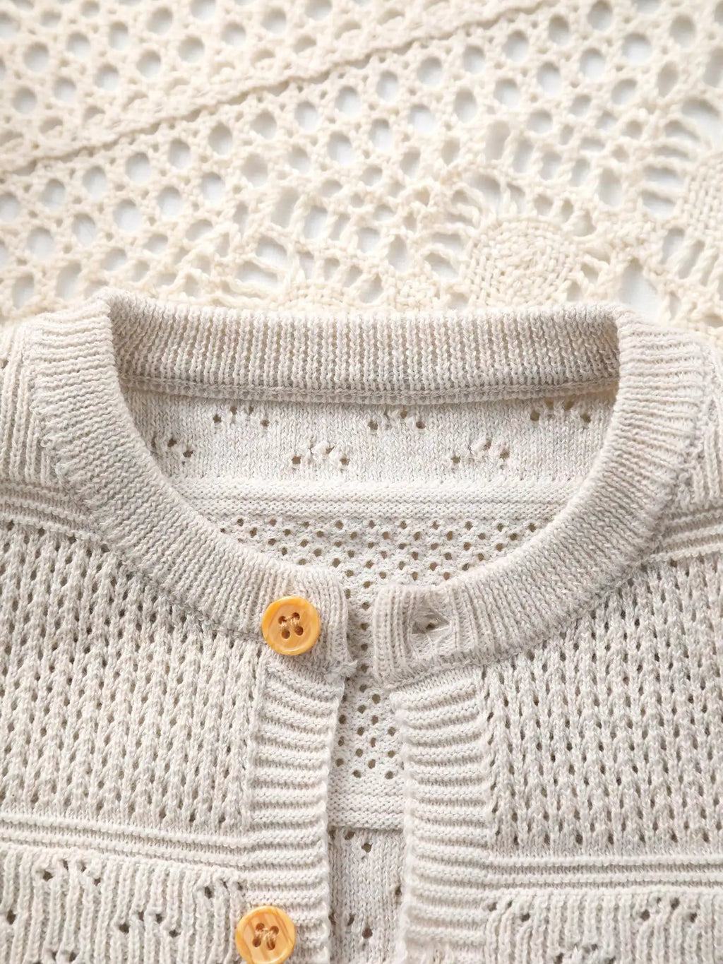 Vintage & Elegant Baby Girl Knit Cardigan