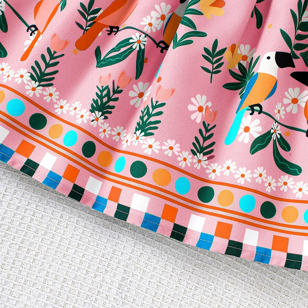 Sunny Garden Girls Flutter Sleeve Dress