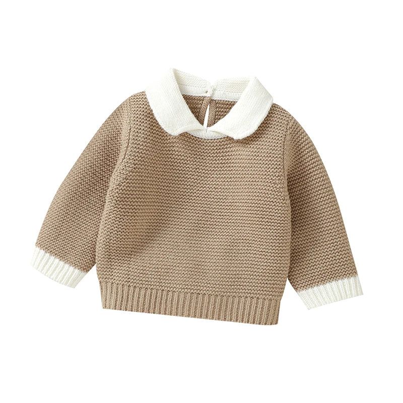 Elegant Baby Knit Turtle Neck Long Sleeve