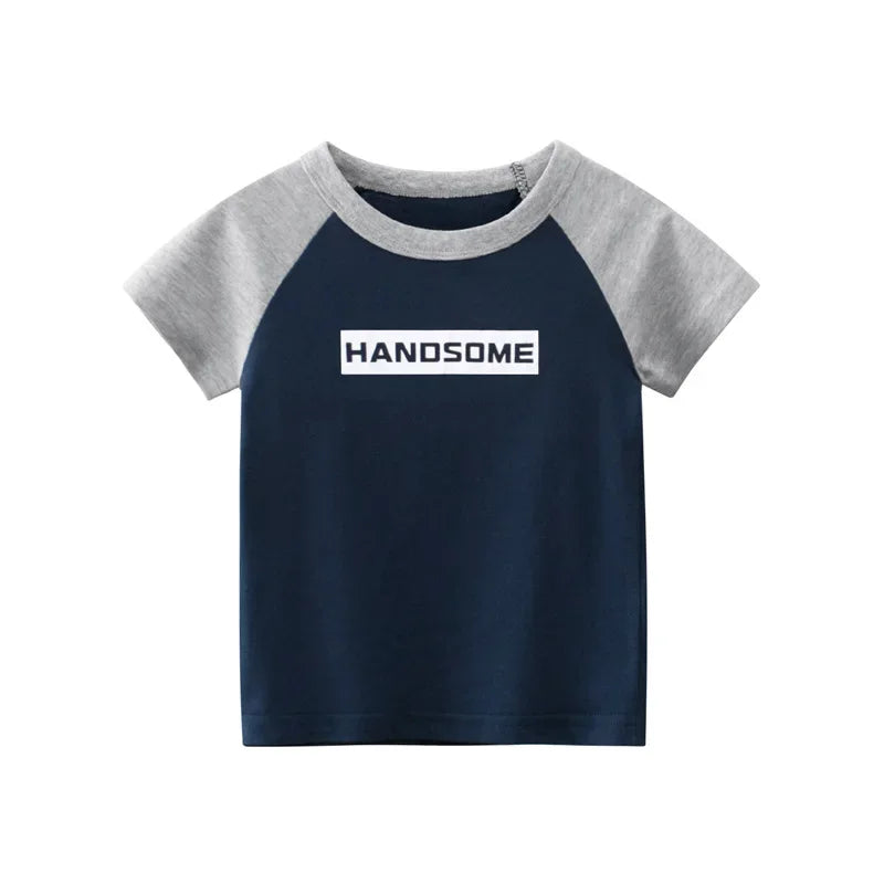 Graffiti Print Everyday Fun Kids Cotton Graphic Shirt