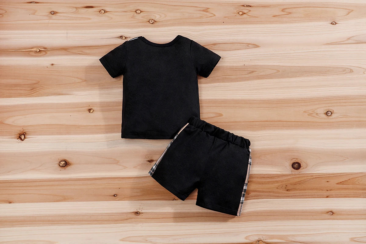 Cute Bear Baby Shorts Set 2pcs