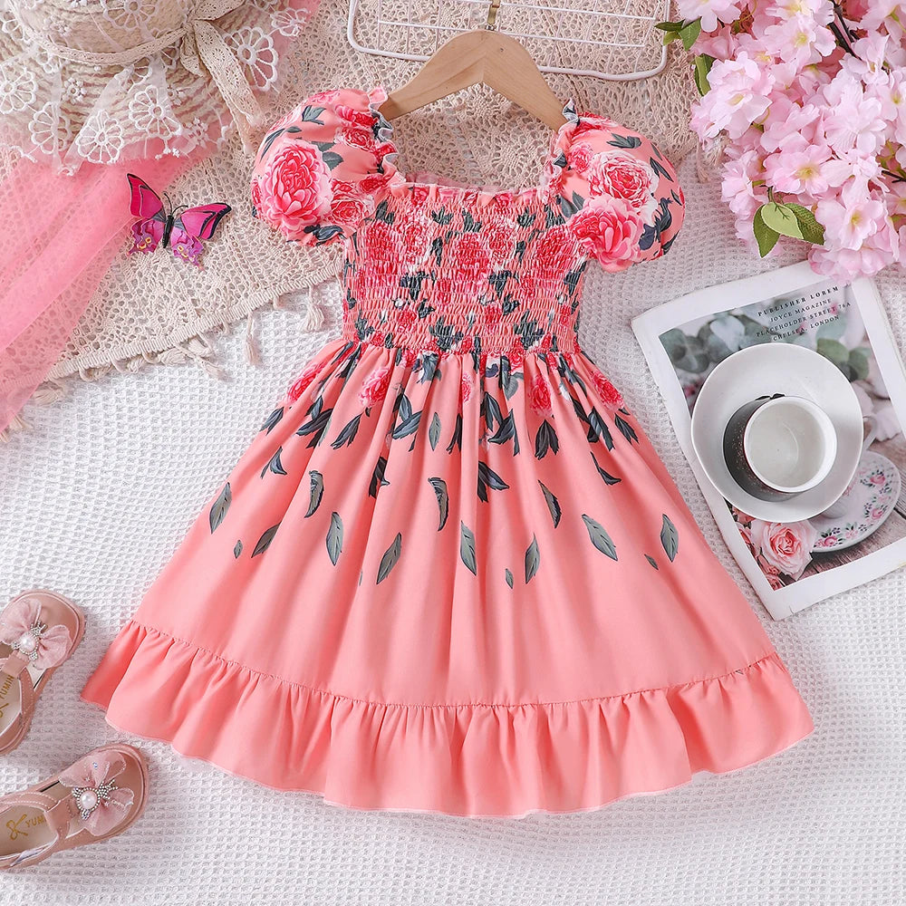 Sweet Summer Rose Dress for Kids