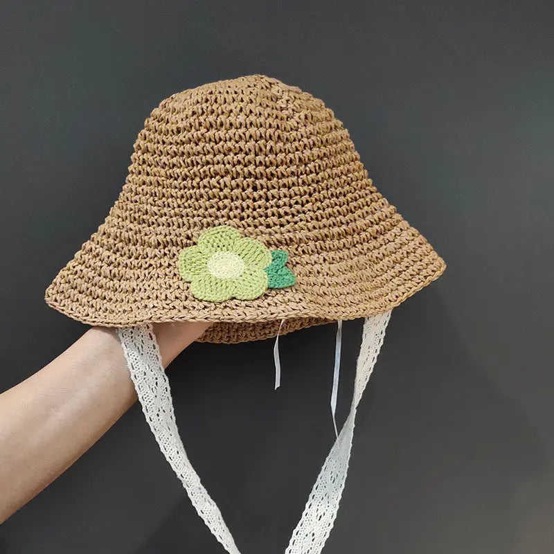 Little Sunshine Lace Baby Beach Panama Hat