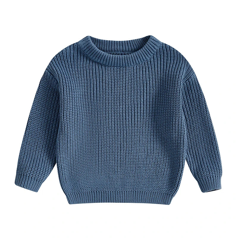Classic Autumn Knitting Cotton Pullovers  for Kids