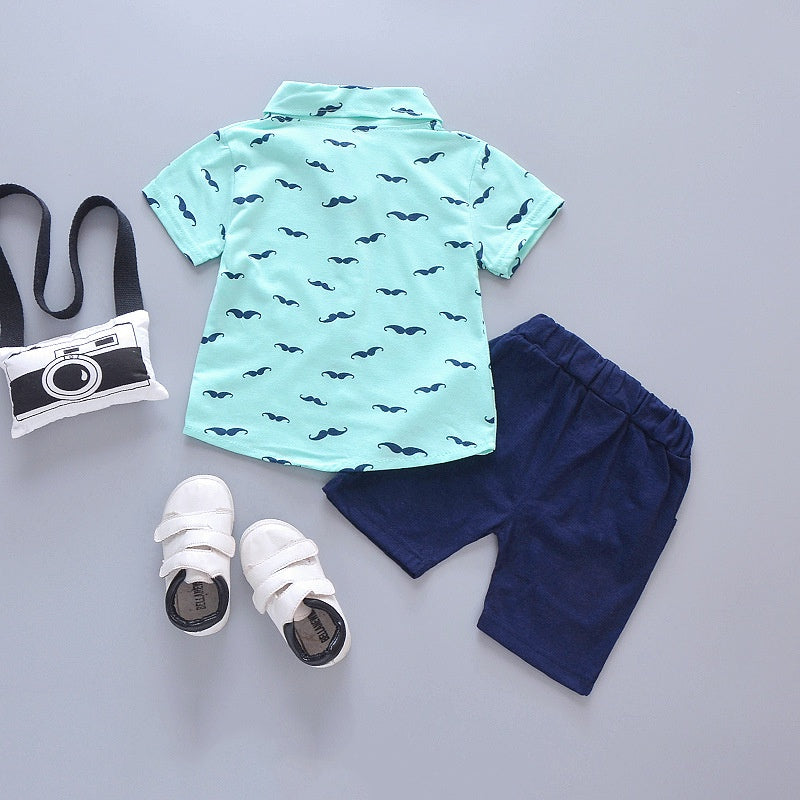Cute Mustache Baby Outfit for Sunny Days