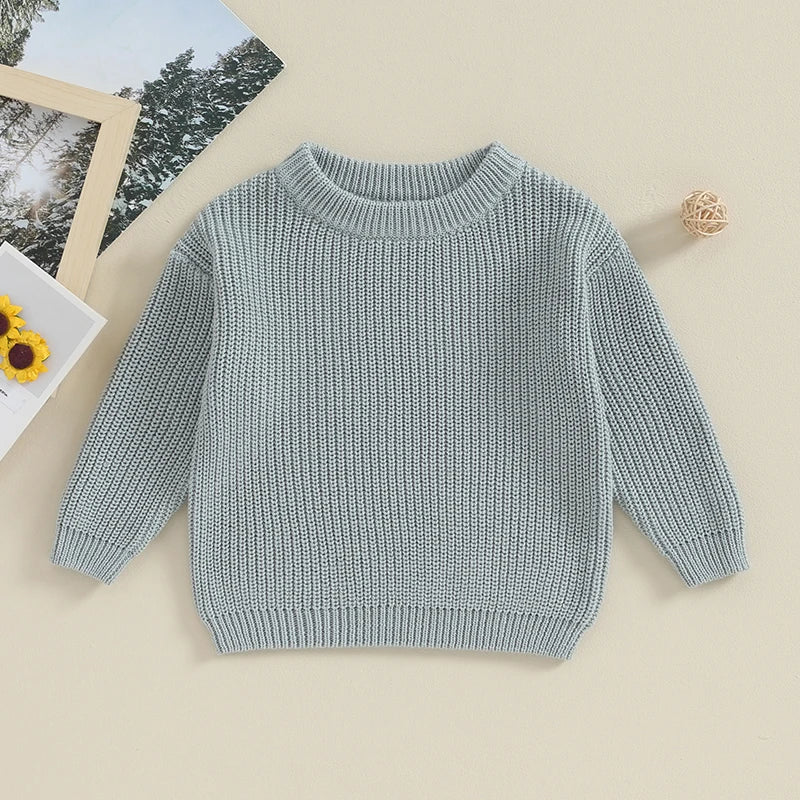 Classic Autumn Knitting Cotton Pullovers  for Kids