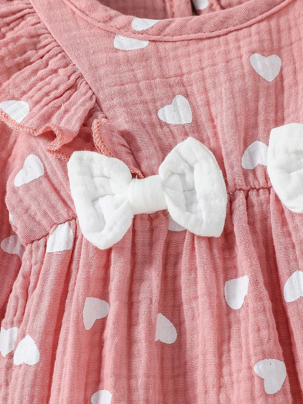 Sweet Floral Baby Romper with Matching Bow Headband Set