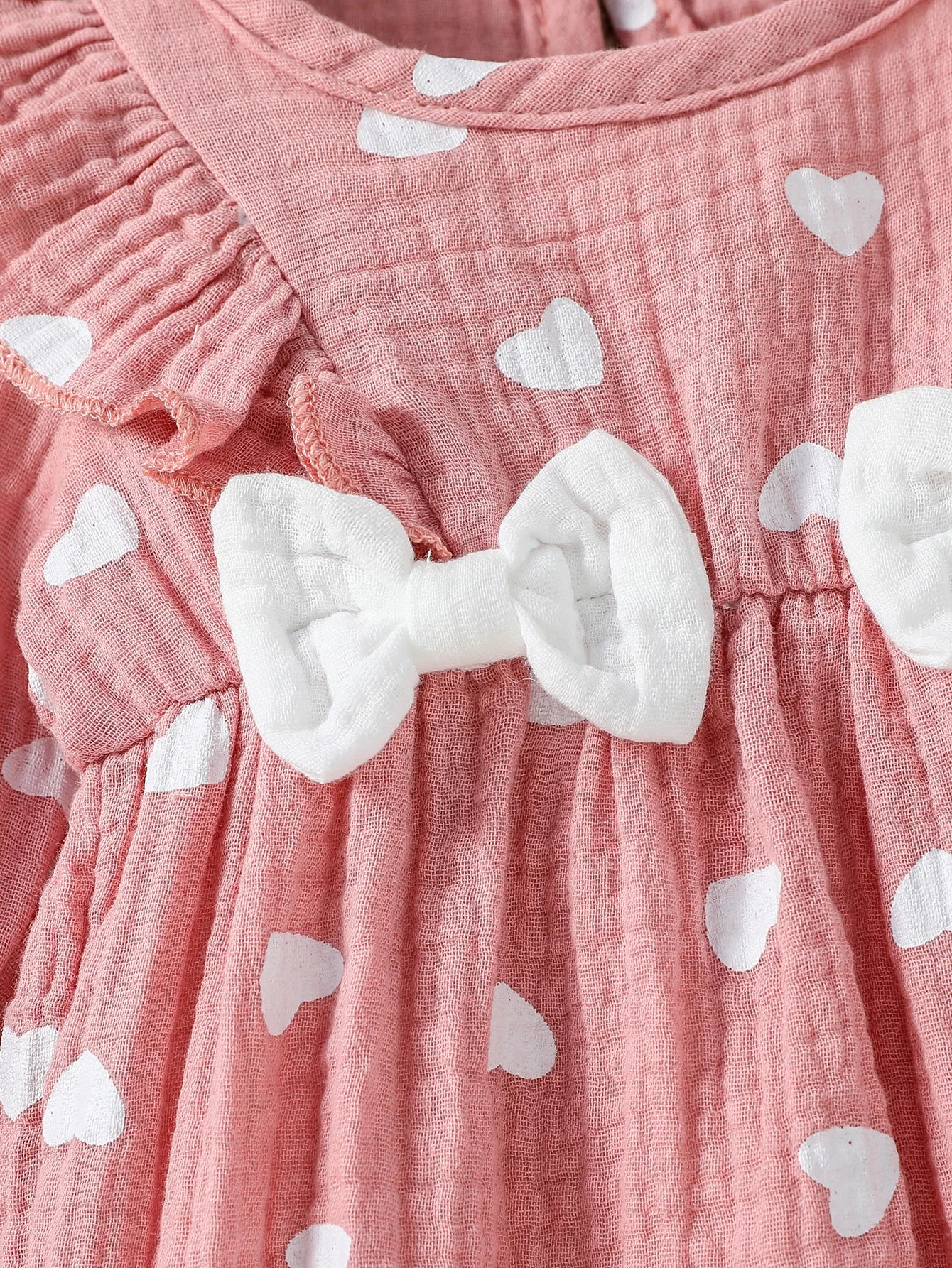 Sweet Floral Baby Romper with Matching Bow Headband Set