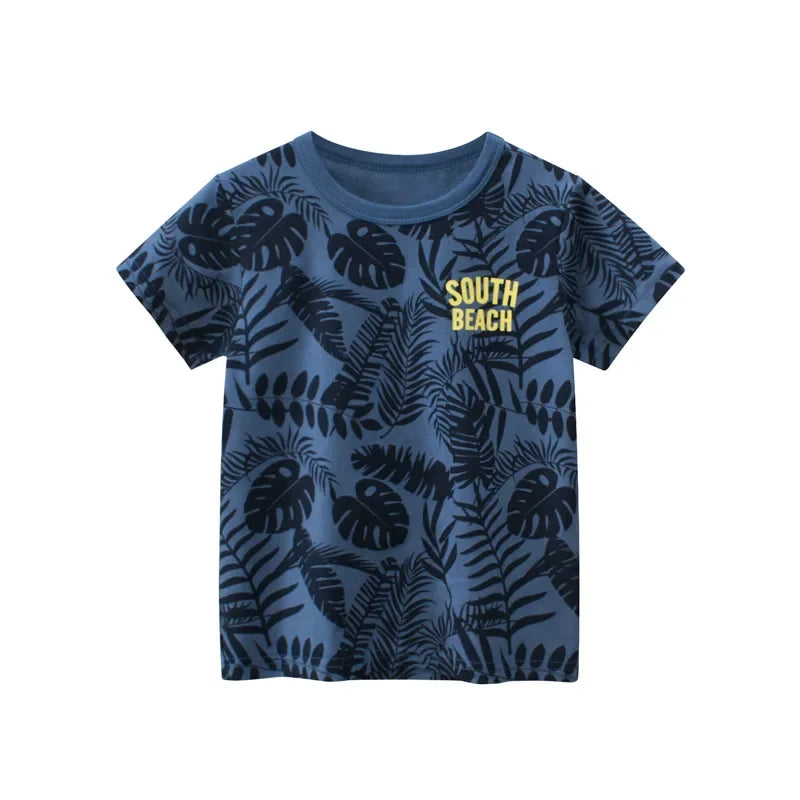 Graffiti Print Everyday Fun Kids Cotton Graphic Shirt