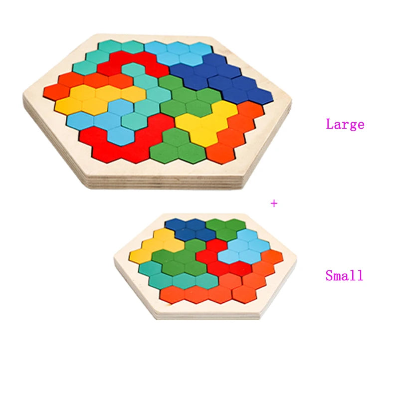 Hexagon Brain Boost Tangram Puzzle