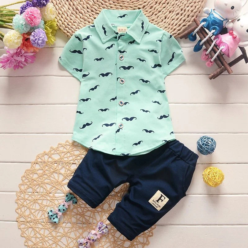 Cute Mustache Baby Outfit for Sunny Days