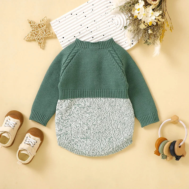 Warm Baby Knit Onesie for Toddler Infant