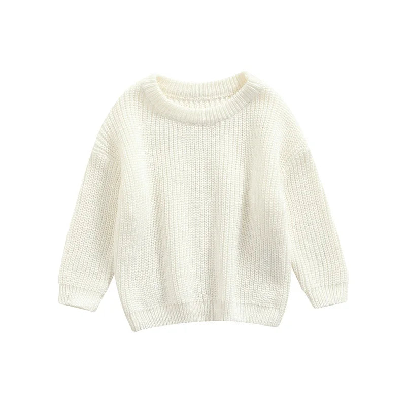 Classic Autumn Knitting Cotton Pullovers  for Kids
