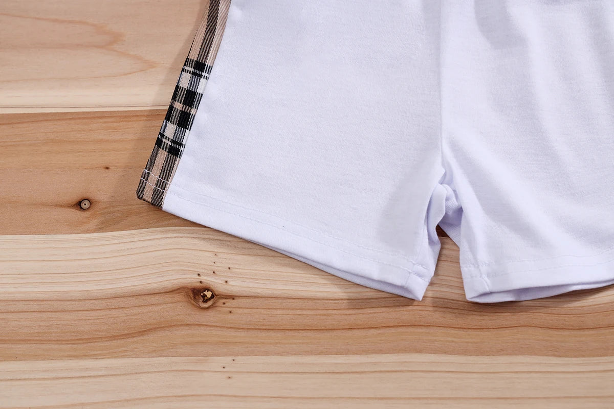 Cute Bear Baby Shorts Set 2pcs