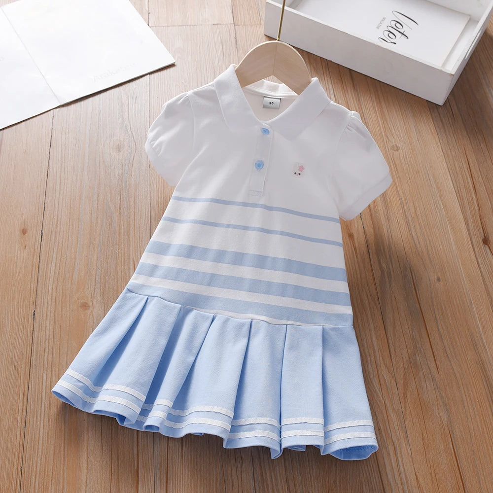 Little Heart Princess Short Sleeve Dress