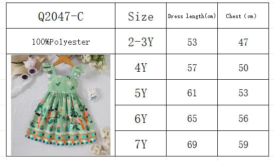 Sunny Garden Girls Flutter Sleeve Dress