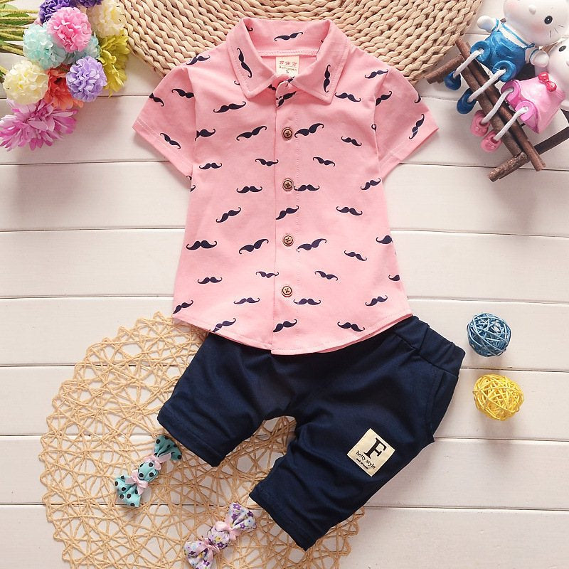 Cute Mustache Baby Outfit for Sunny Days