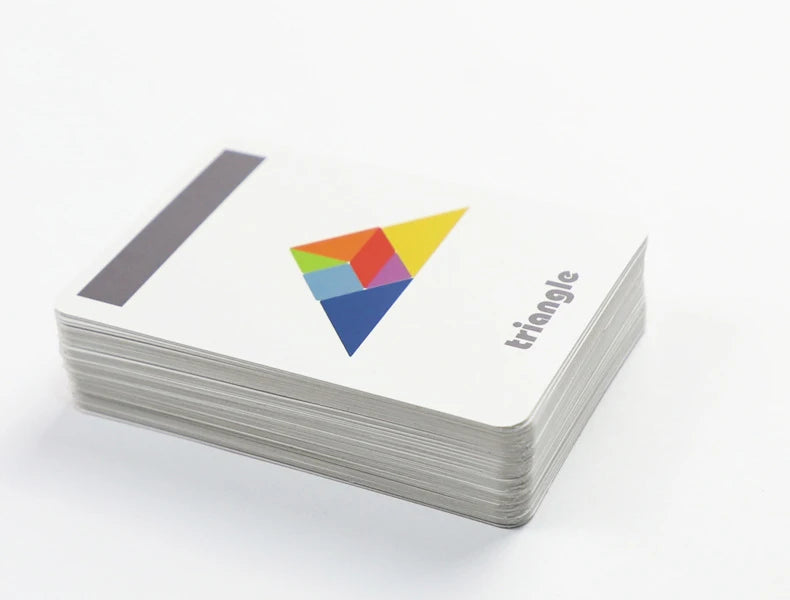 Colorful Shape Matching Tangram Puzzle Box