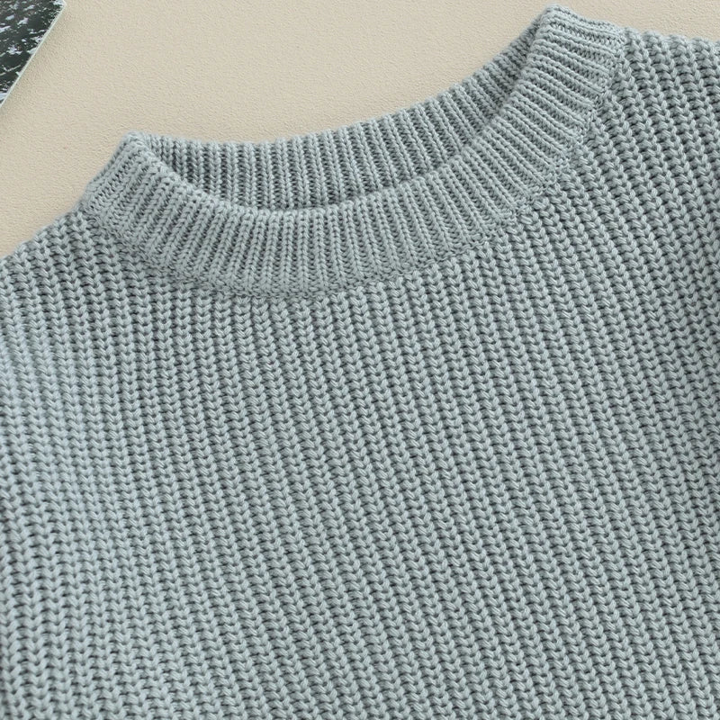 Classic Autumn Knitting Cotton Pullovers  for Kids