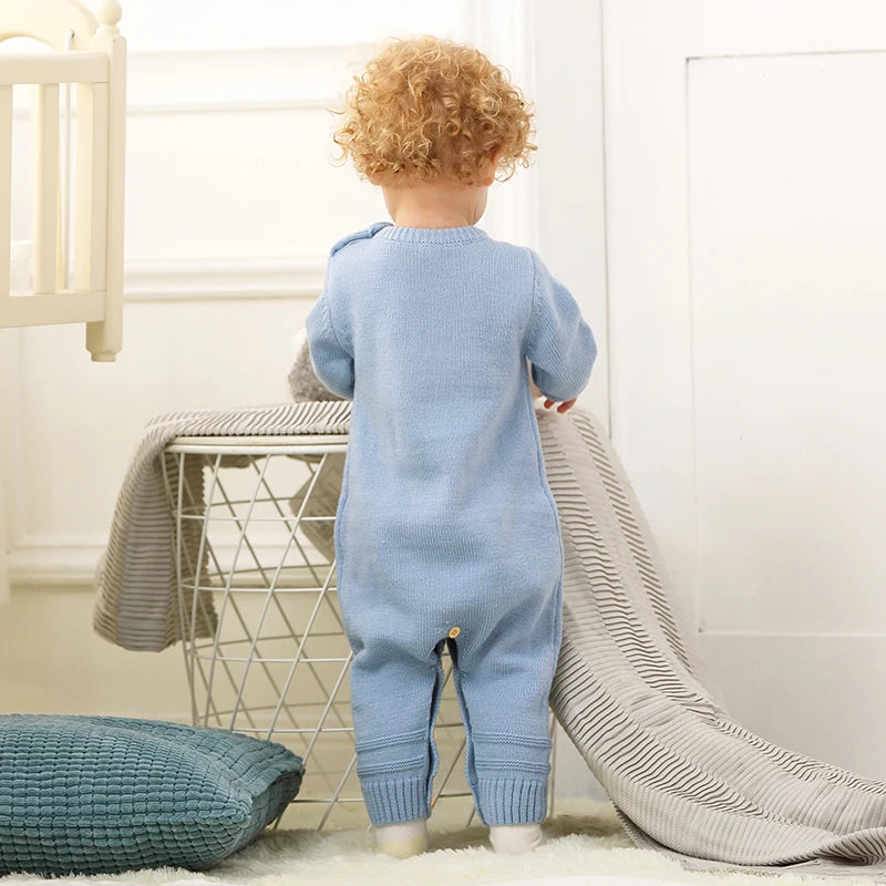 Cute Rabbit Knitted Baby Rompers for Newborns