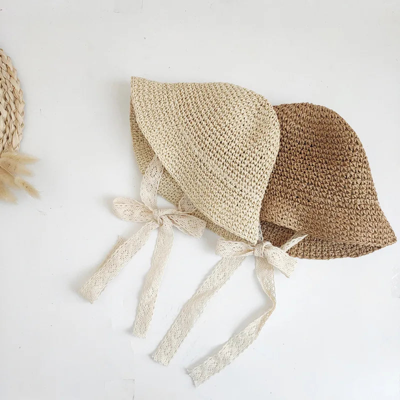 Little Sunshine Lace Baby Beach Panama Hat