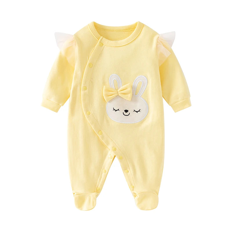 Baby Girl Rabbit Pure Cotton Romper