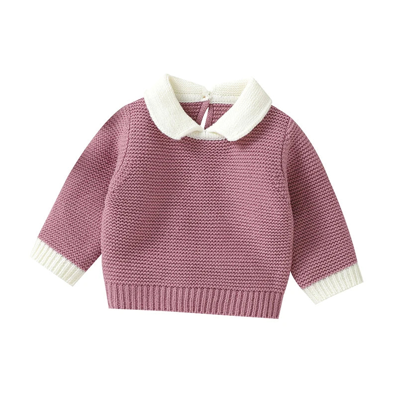 Elegant Baby Knit Turtle Neck Long Sleeve