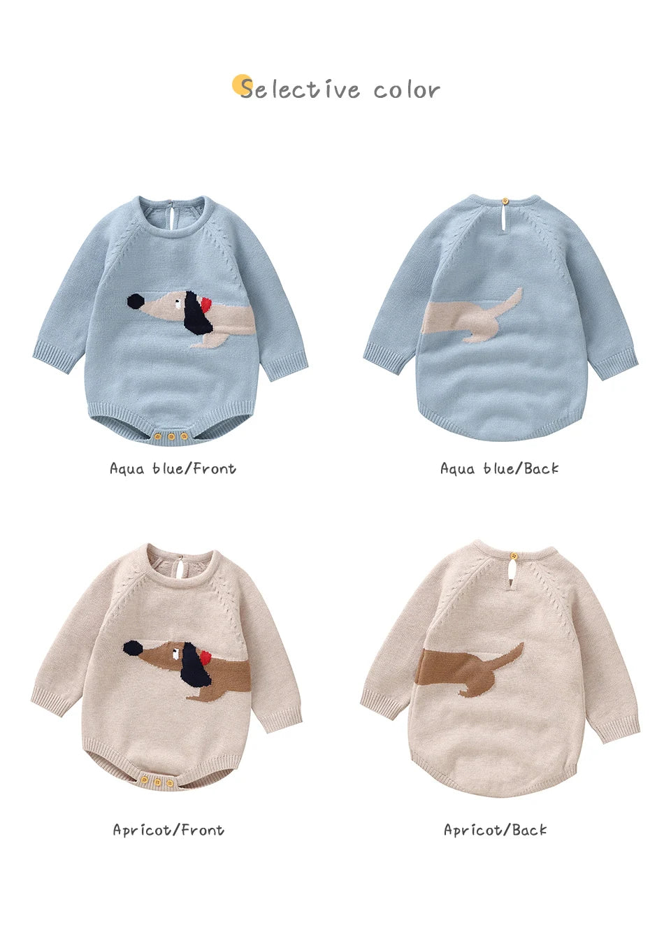 Adorable Puppy Knit Onesie for Toddler Infant