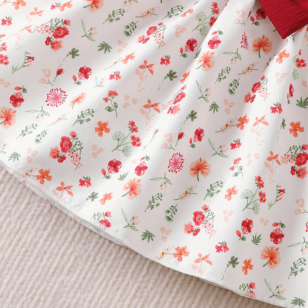 Sweet Blossom Floral Ruffle Baby Dress Set