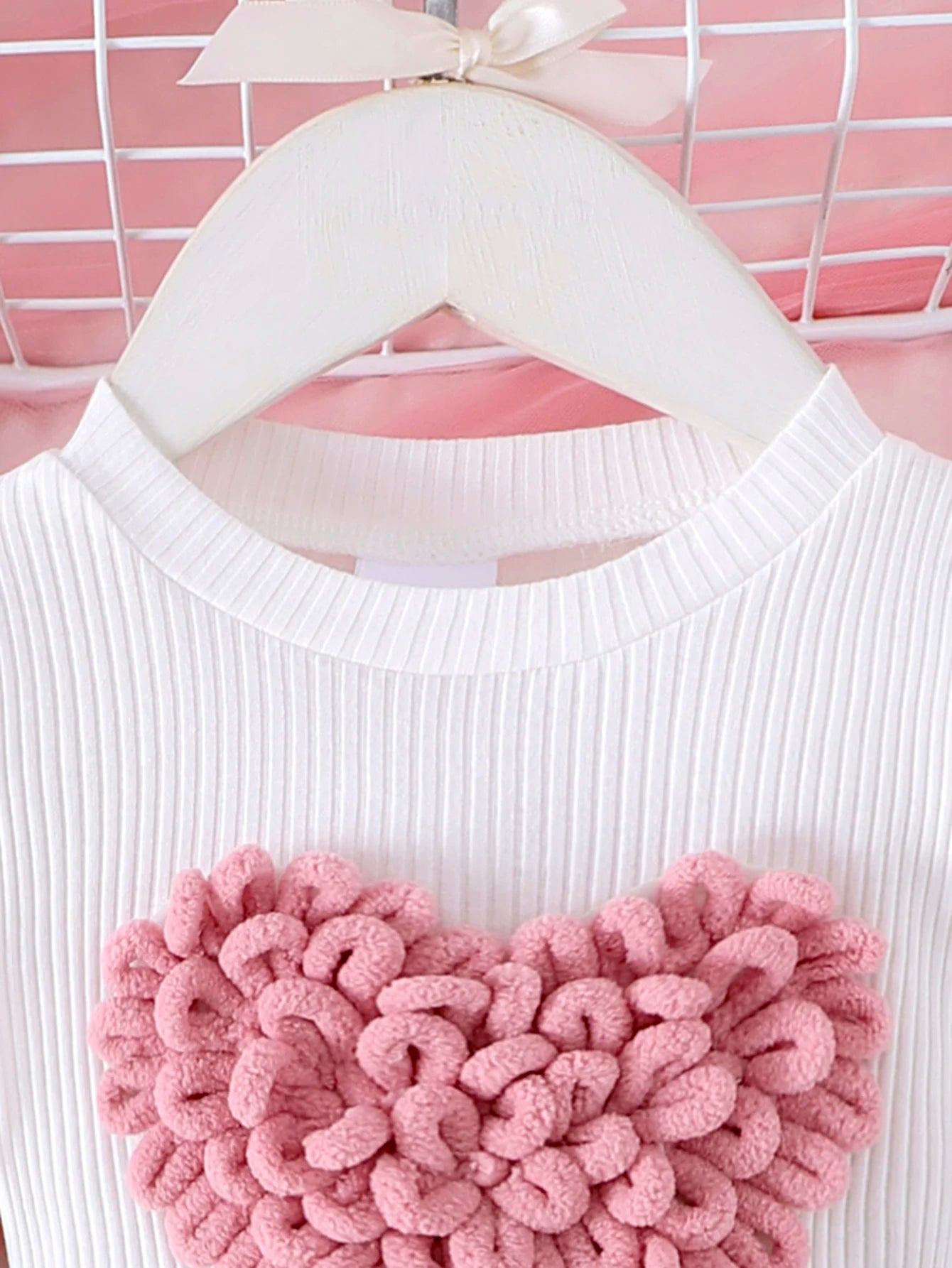 Sweet Heart Winter Pink Skirt for Little Girls
