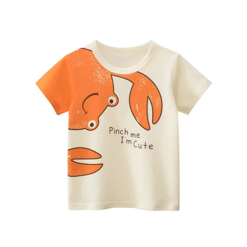 Graffiti Print Everyday Fun Kids Cotton Graphic Shirt