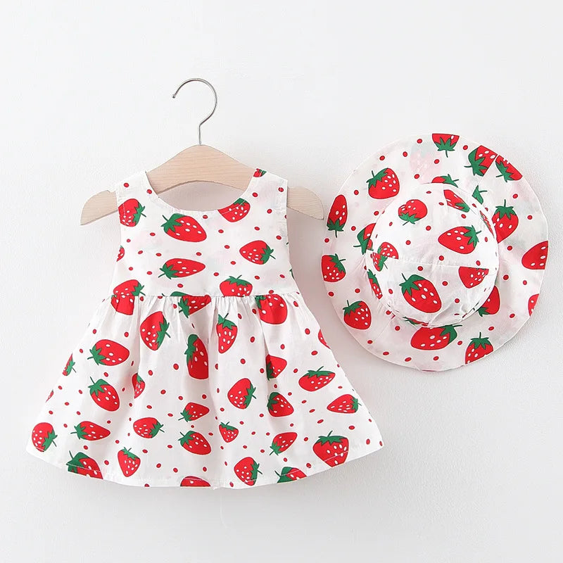 Fresh Strawberry Baby Dress