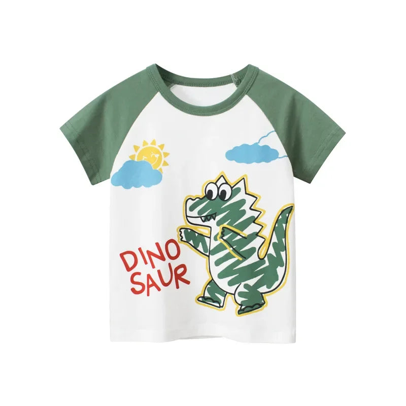Graffiti Print Everyday Fun Kids Cotton Graphic Shirt