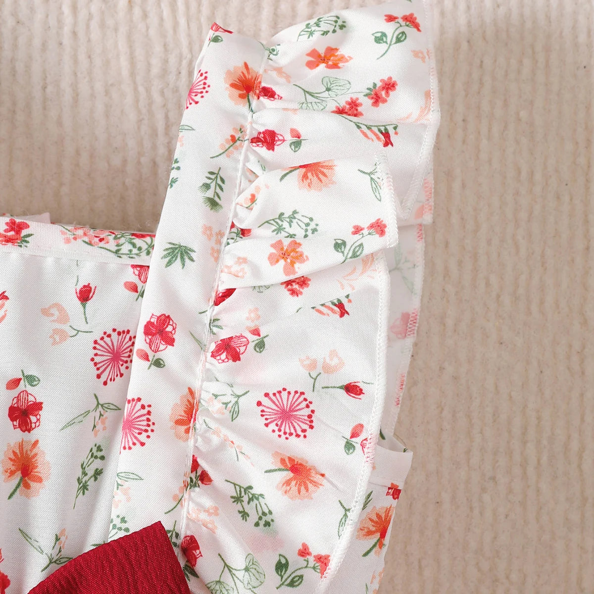 Sweet Blossom Floral Ruffle Baby Dress Set