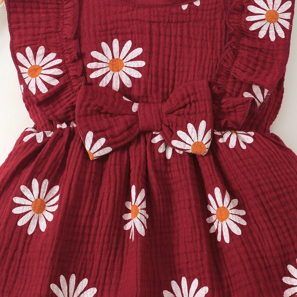 Blooming Daisy Summer Sleeveless Casual  Dress