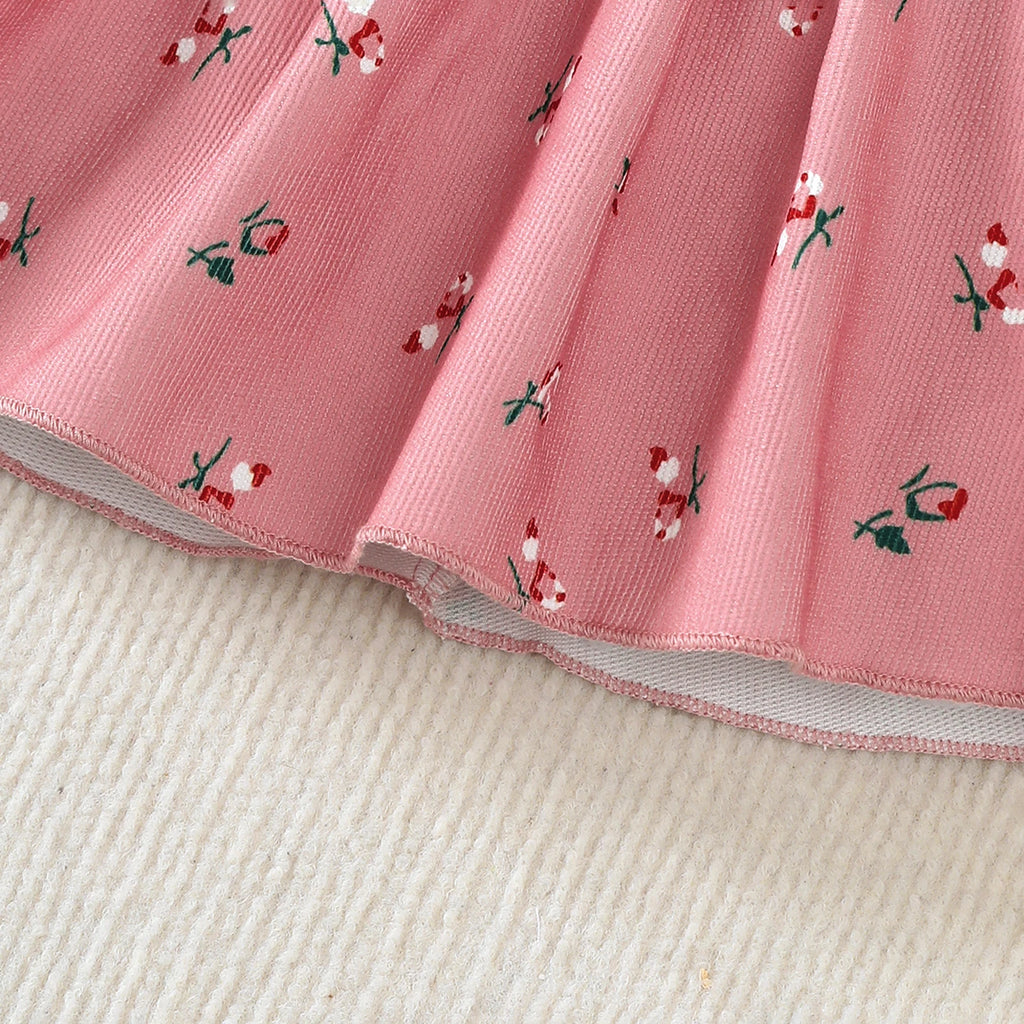 Summer Blooming Bow Baby Dress with Headband