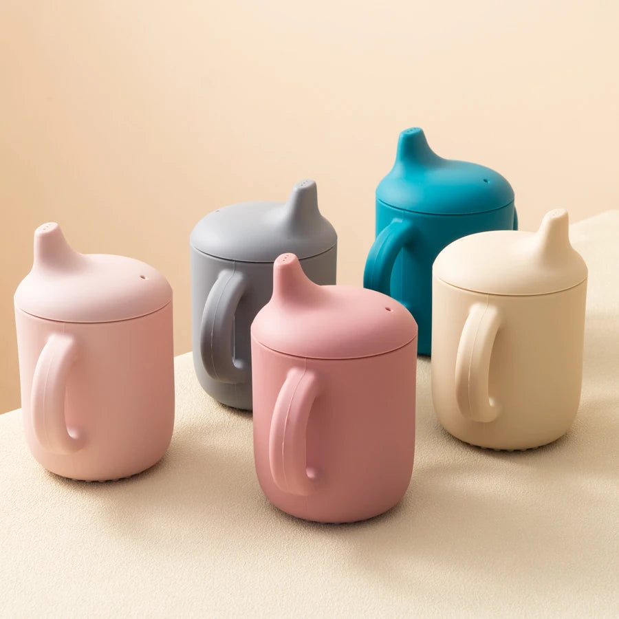 1pc Baby Feeding Little Sip Silicone Training Cup