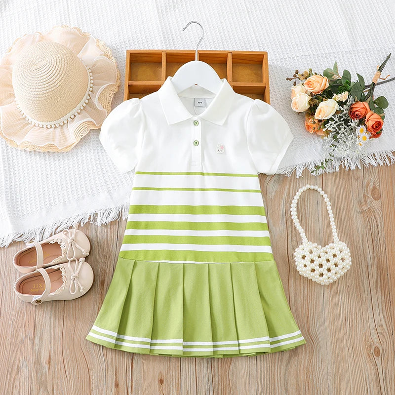 Little Heart Princess Short Sleeve Dress
