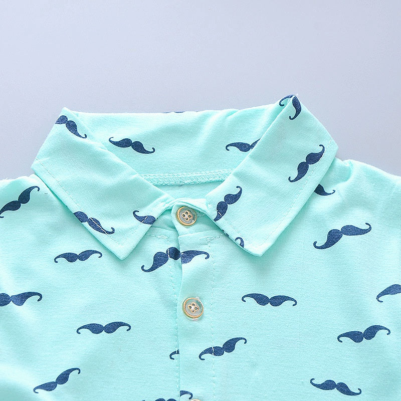 Cute Mustache Baby Outfit for Sunny Days
