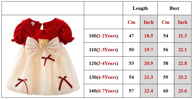 Sweet Summer Baby Girl Dress Puff Sleeve