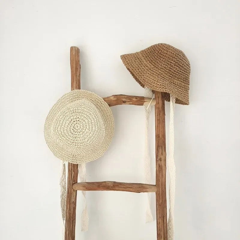 Little Sunshine Lace Baby Beach Panama Hat