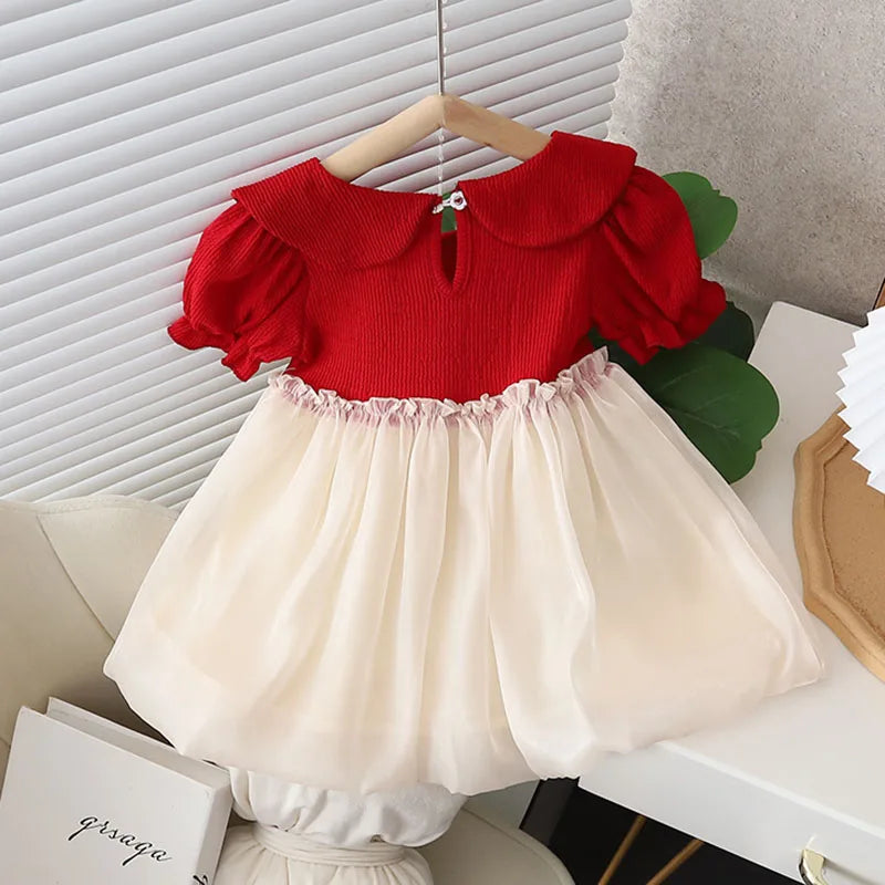 Sweet Summer Baby Girl Dress Puff Sleeve