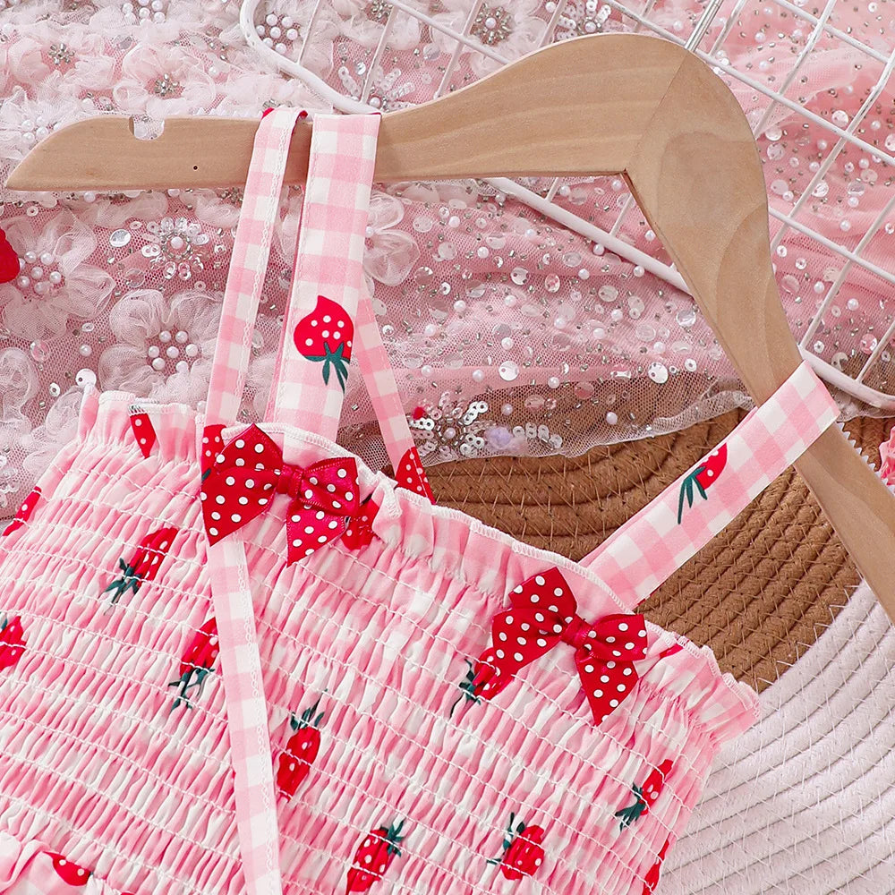 Sweet Strawberry Kid Summer Dress