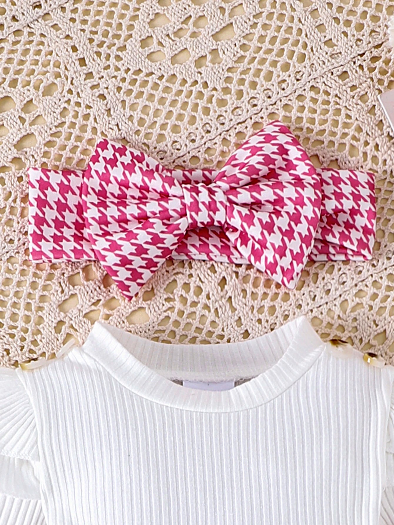 Sweet Autumn Baby Girl Dress Set with Bow Headband and Tights