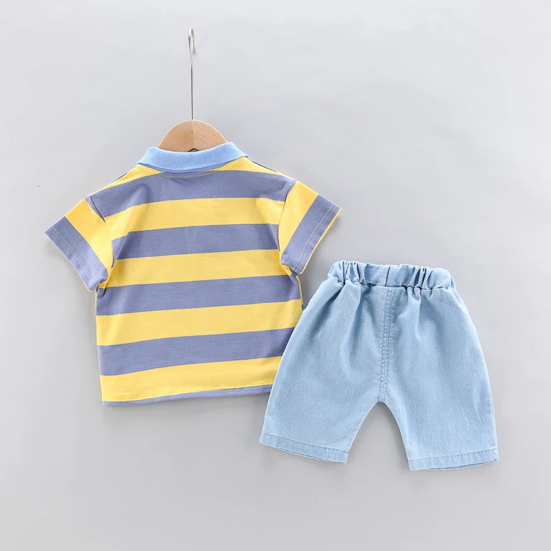 Sunny Adventure Little Kid Boy Summer Outfit