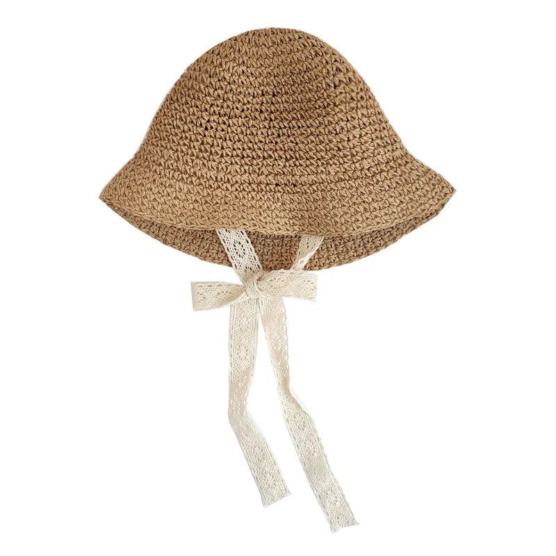Little Sunshine Lace Baby Beach Panama Hat