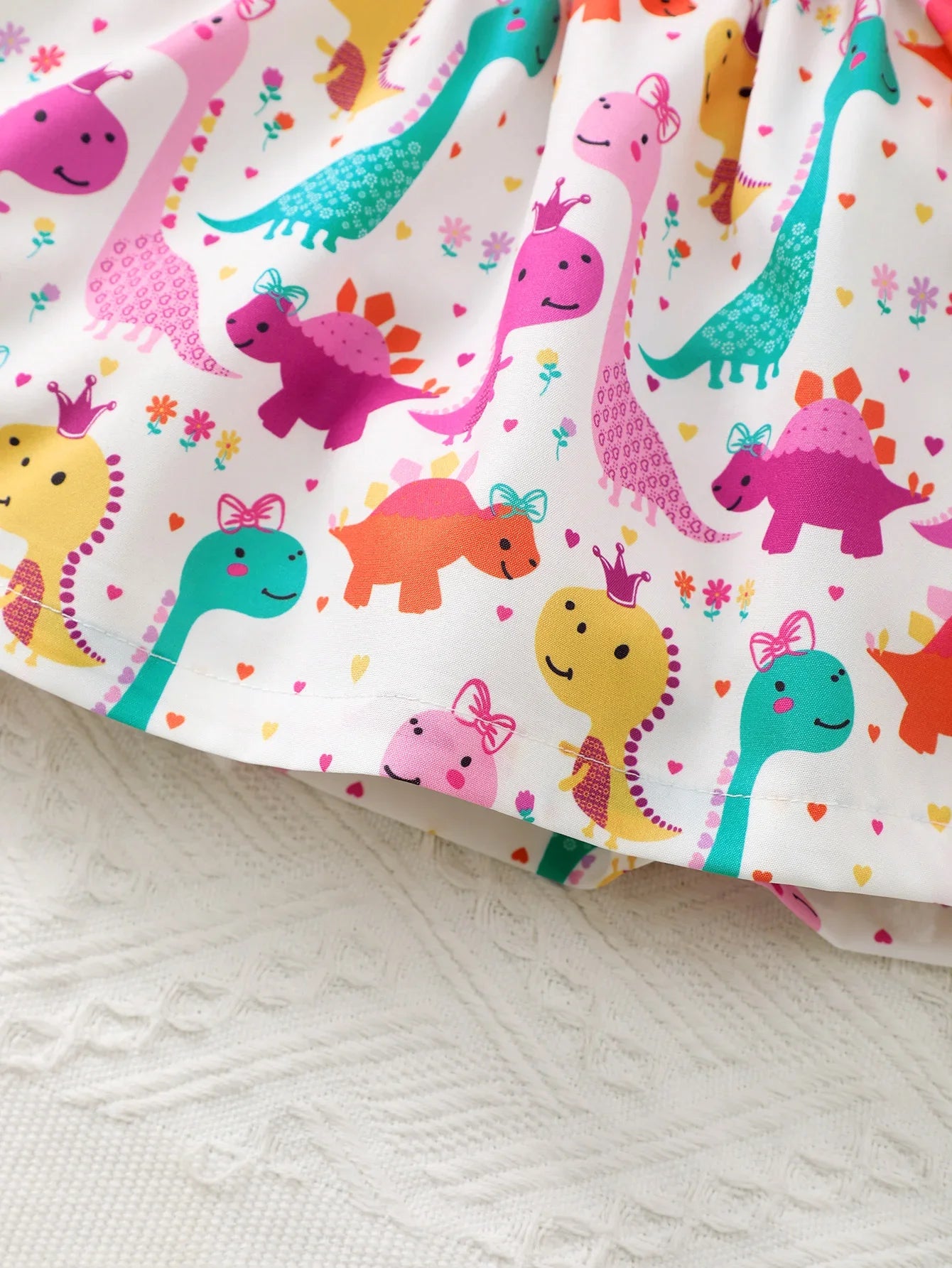 Adorable Dinosaur Toddler Summer Dress
