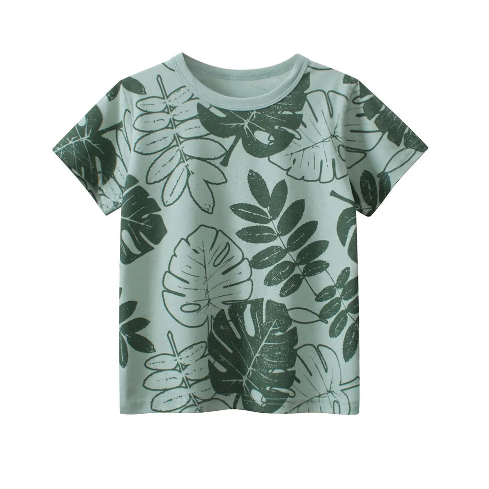 Graffiti Print Everyday Fun Kids Cotton Graphic Shirt