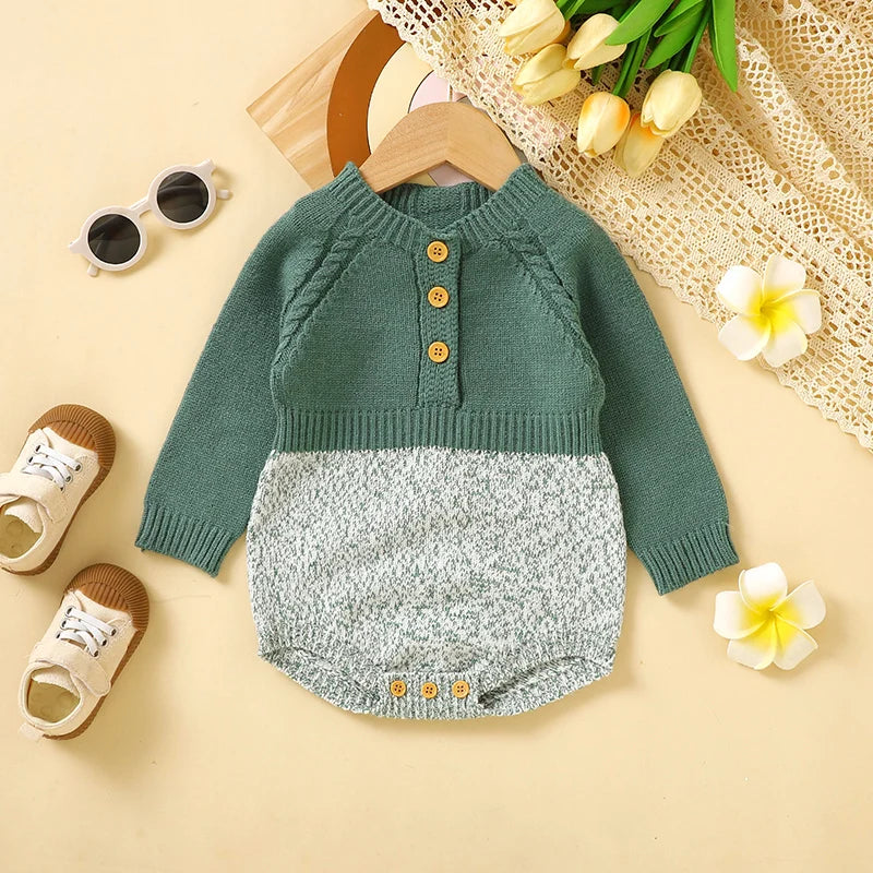 Warm Baby Knit Onesie for Toddler Infant