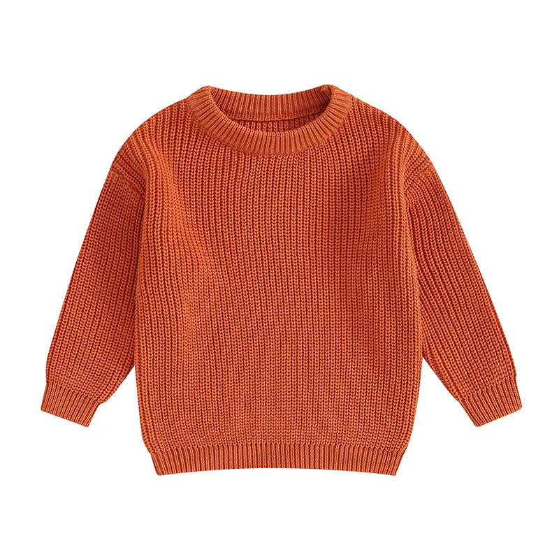 Classic Autumn Knitting Cotton Pullovers  for Kids